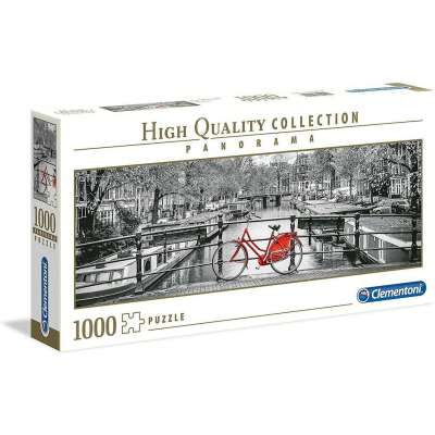 Clementoni Panoramic Amsterdam Bicycle  - 1000 Piece Puzzle