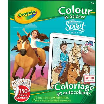 Crayola - Colour & Sticker Book Spirit Riding Free