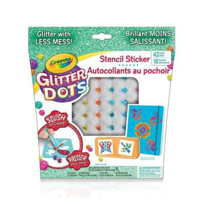 Crayola Glitter Dots Sticker Stencils - Custom Glitter Stickers