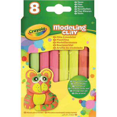 Crayola Modeling Clay, 8-Count Neon