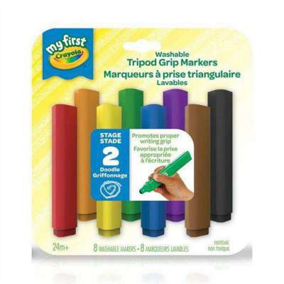 Crayola My First Washable Tripod Markers