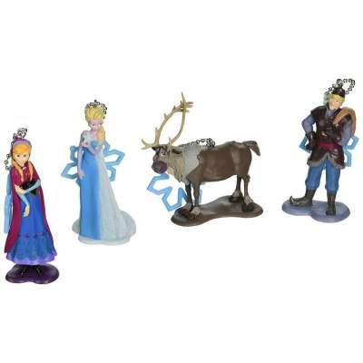 Disney Frozen 4 Piece Keychain Set [Anna  Elsa  Kristoff  Sven]