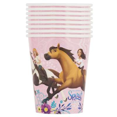 Spirit Riding Free 9 oz Paper Cups [8 Per Package]