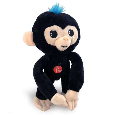 Fingerlings Black Pose-able 10 Inch Plush with Sound