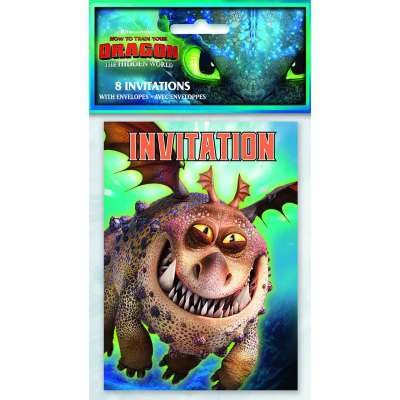 How to Train Your Dragon: The Hidden World - Party Invitations [8 per Package]