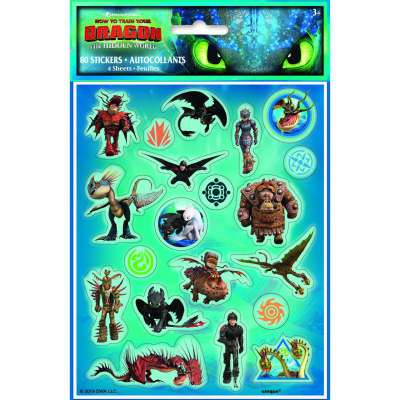 How to Train Your Dragon: The Hidden World - Sticker Sheets [4 per Package]