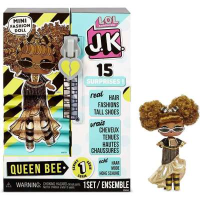 L.O.L. Surprise! JK Queen Bee Mini Fashion Doll with 15 Surprises