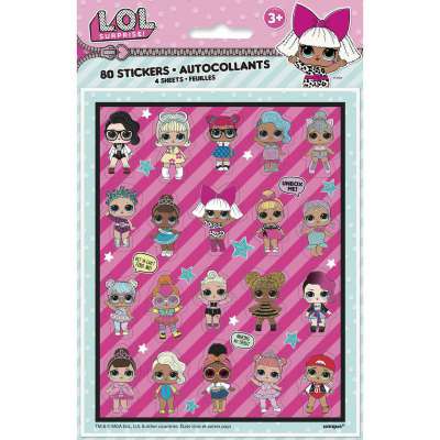 LOL Surprise! Sticker Sheets [4 Per Package]