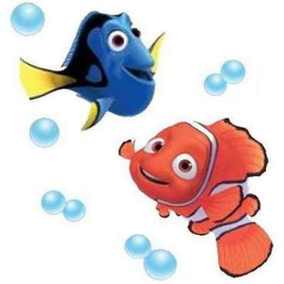 Disney Pixar Finding Nemo Removable Decorative Wall Stickers  - Set of 2