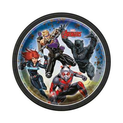 Marvel's Avengers 7 Inch Round Plates [8 Per Package]