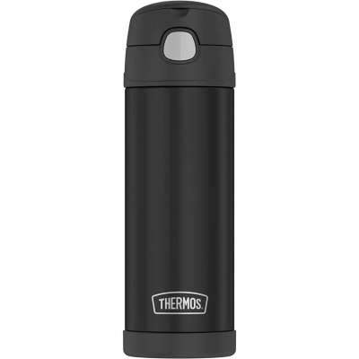 Thermos 16 Ounce Stainless Steel Vacuum Insulated Bottle with Wide Spout Lid