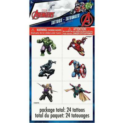 Avengers Tattoos 24ct