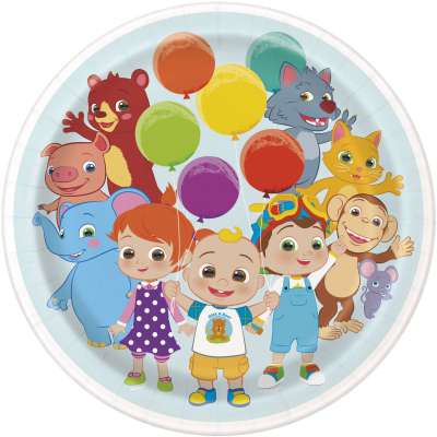 Cocomelon 9 Inch Dinner Plates - 8ct