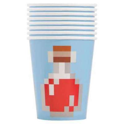 Minecraft 9oz Paper Cups [8 Per Package]