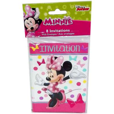 Minnie Mouse Invitations 8ct