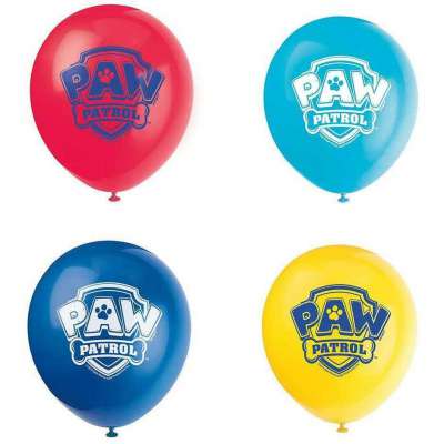 Paw Patrol 12 Inch Latex Balloons 8ct