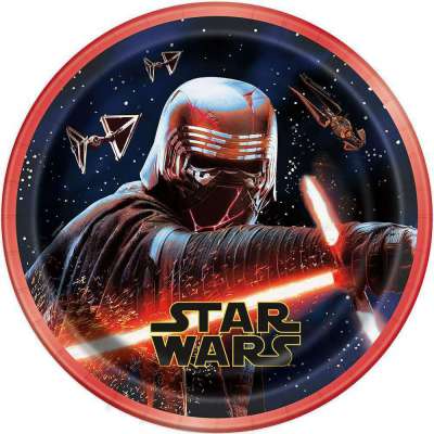 Star Wars Episode IX Round 9 Inch Dinner Plates 8ct