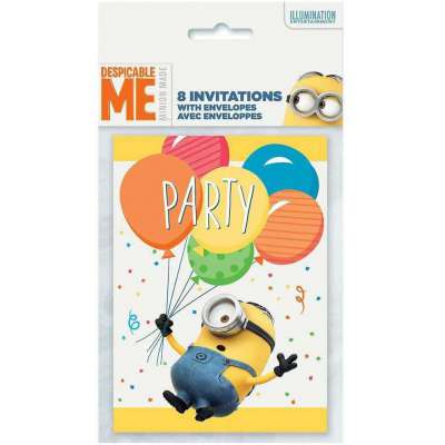 Despicable Me Invitations 8ct