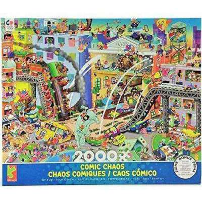 Ceaco Who Robbed The Bank? Comic Chaos 2000 Piece Jigsaw Puzzle