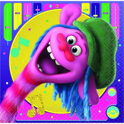 Trolls World Tour Beverage Napkins [16 per Pack]