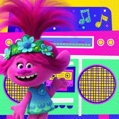 Trolls World Tour Luncheon Napkins [16 per Pack]