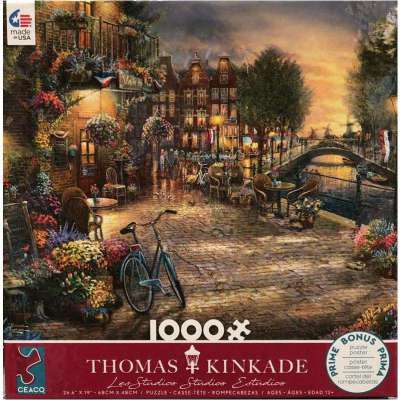 Thomas Kinkade Studios- Amsterdam Cafe 100 piece Jigsaw Puzzle