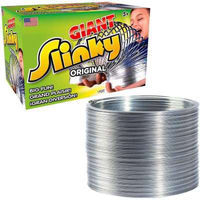 The Original Giant Slinky Walking Spring Toy, Metal Slinky Toy for Kids