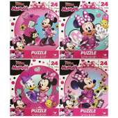 Disney Junior Minnie Mouse 4-Pack Puzzle Combo - 24 Pieces Each