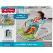 Fisher-Price Sit-Me-Up Floor Seat - Frog, portable baby chair with toys