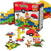 450 Pieces Mega Construx Pokemon Building Construction Set with Character Figures