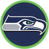 NFL Seattle Seahawks 9 Inch Round Plates [8 Pack]