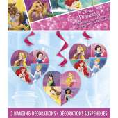 Disney Princess Dream Big Hanging Swirl Decorations - 3ct