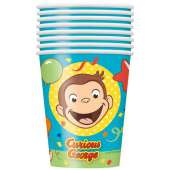 Curious George 9oz Party Cups [8 Per pack]