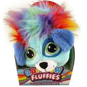 Rainbow Fluffies Animal Stuffed with Rainbows - Blue Puppy